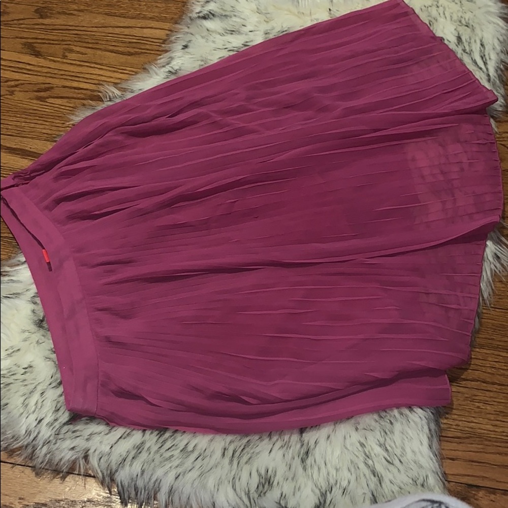 Fuchsia high-low skirt